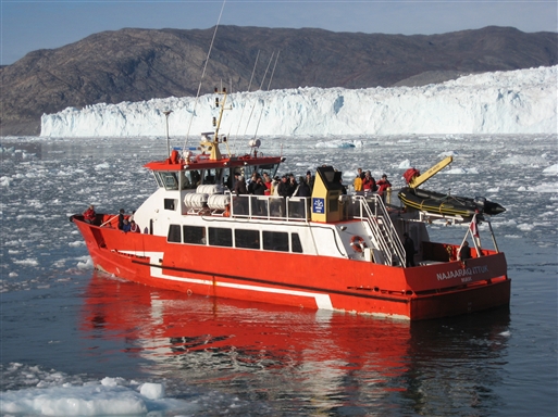 The calving glacier at Eqi