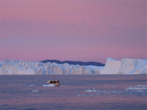 The midnight boat trip with its many pastel shades