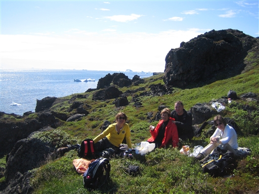 Picnic at Kuanit on the Disko Island