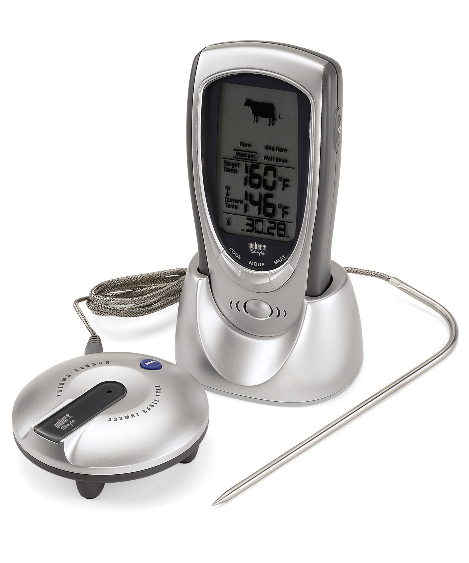 Weber Style talende termometer