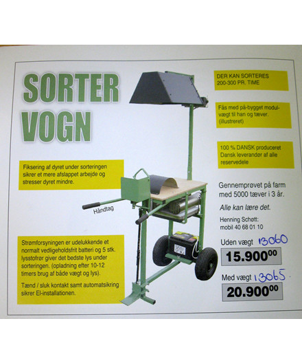 Sortervogn uden vægt