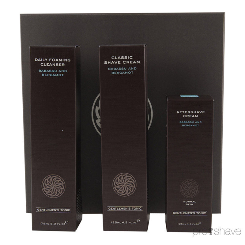 Gentlemens Tonic Shave Set Normal, 3 dele