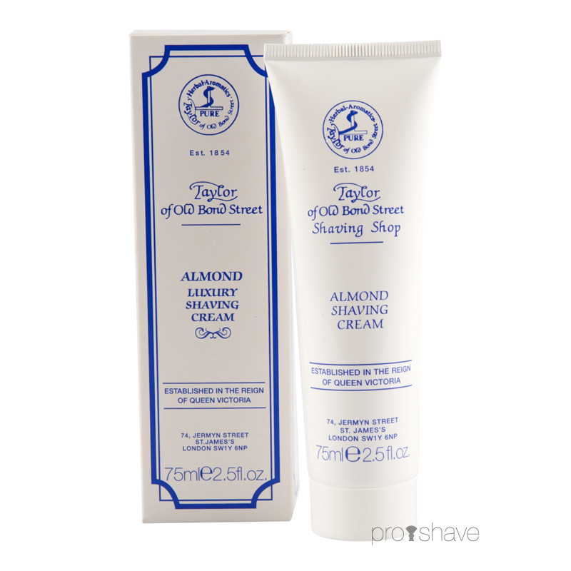Taylor Of Old Bond Street Barbercreme Mandel, 75 ml.