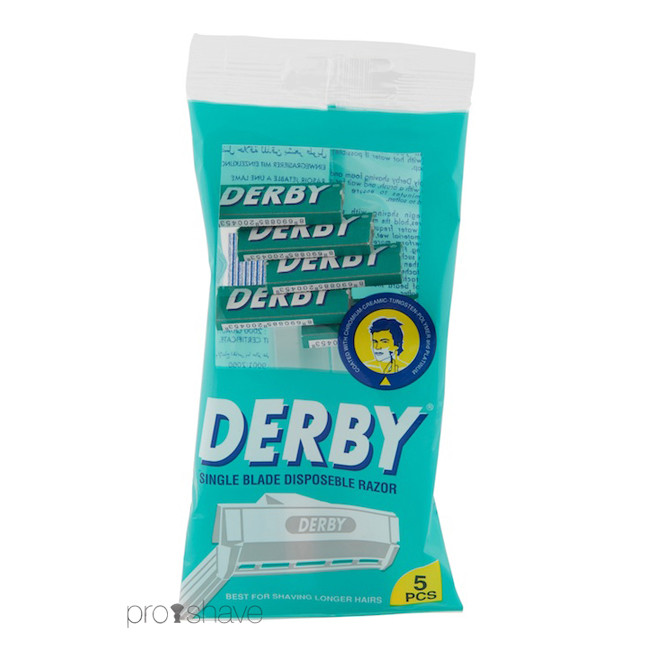 Derby Engangsskraber med 1 klinge (Pakke med 5 stk.)