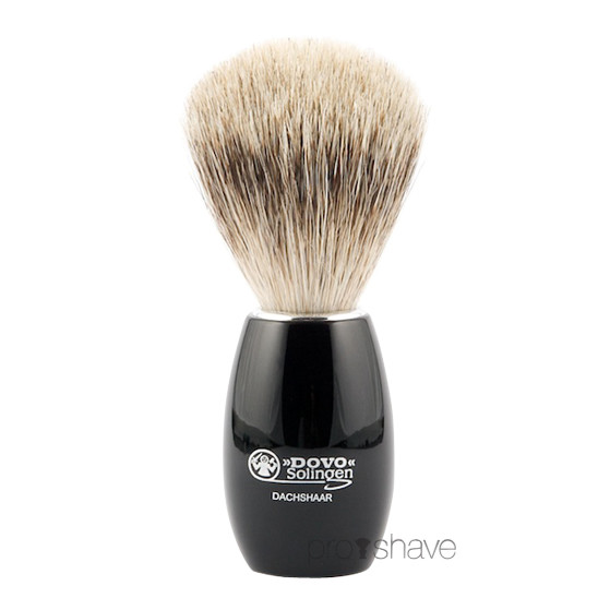 Dovo Barberkost, Sort Akryl, Pure Badger