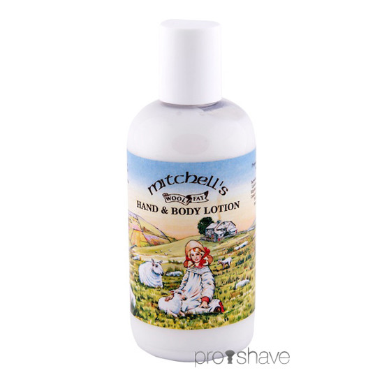 Mitchell's Wool Fat Hand & Bodylotion, 150 ml., med parfume