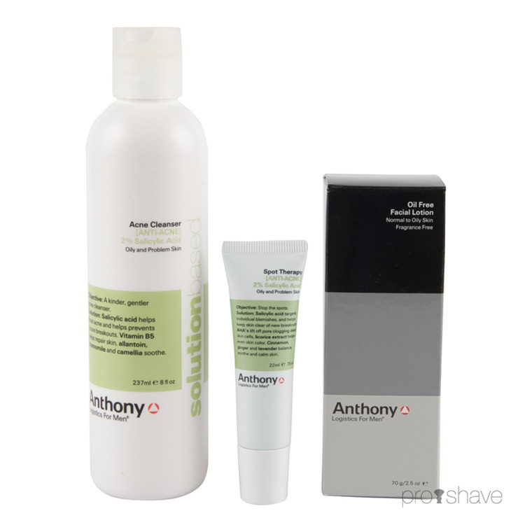 Anthony Acne Off Kit, 3 produkter i fuld størrelse