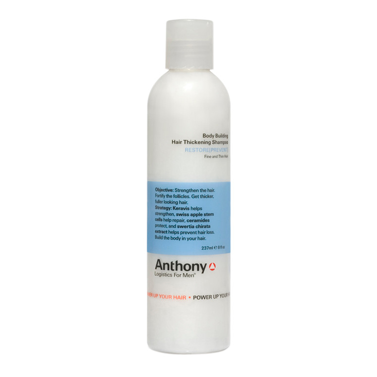 Anthony Body Building Hair Thickening Shampoo, 237 ml.
