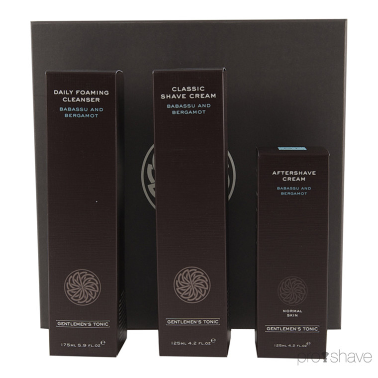 Gentlemens Tonic Shave Set Normal, 3 dele