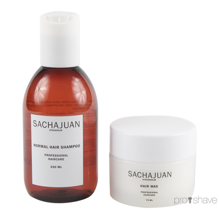 SACHAJUAN Normal Hair Shampoo og Hair Wax