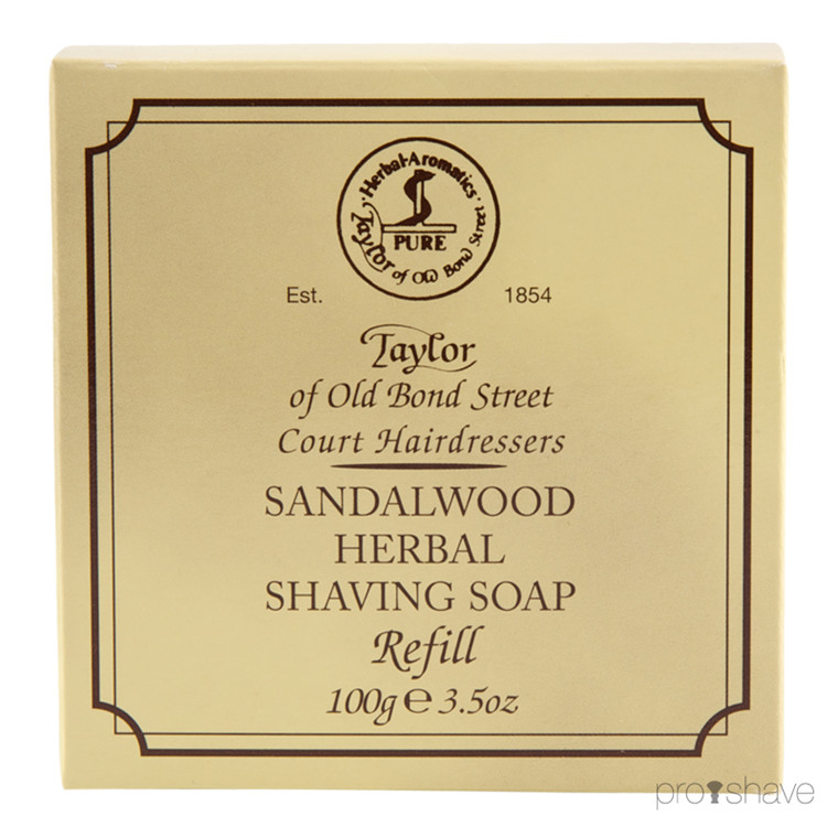 Taylor Of Old Bond Street, Sandeltræ Barbersæbe Refill 100 g.