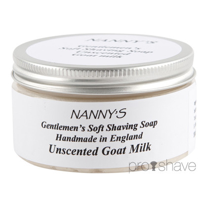 Nanny's Silly Soap Unscented (m. gedemælk) Barbersæbe, 100 gr.