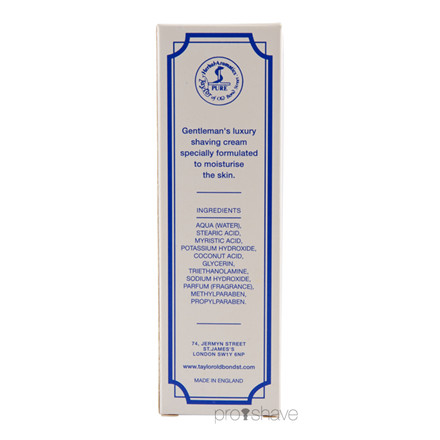 Taylor Of Old Bond Street Barbercreme Mandel, 75 ml.