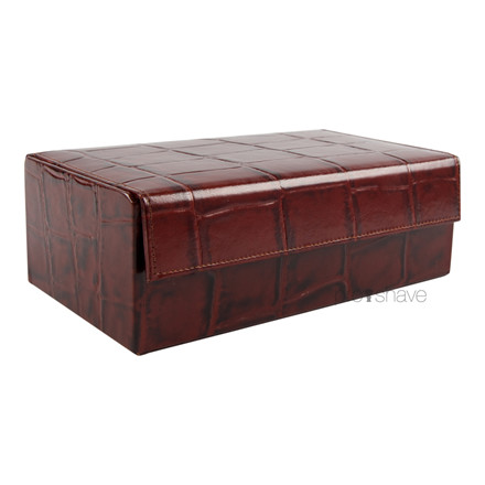 Taylor Of Old Bond Street Luksus Grooming kit, Brunt skind m. ruskindsfor
