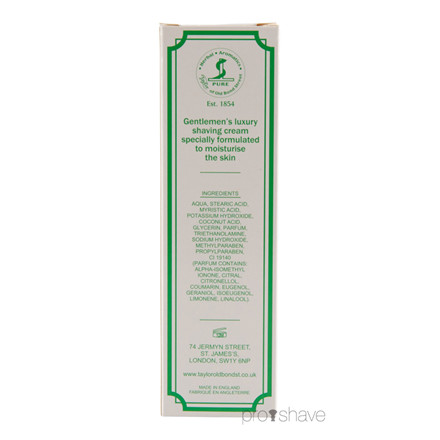 Taylor Of Old Bond Street Barbercreme Lemon & Lime, 75 ml.