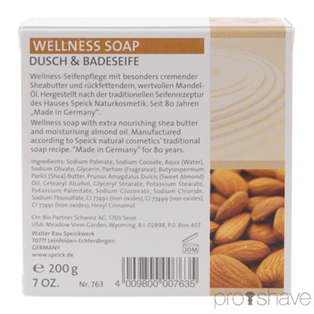 Speick Wellness Sæbe m. Sheabutter og Mandel, 200 g.