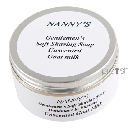 Nanny's Silly Soap Unscented (m. gedemælk) Barbersæbe, 100 gr.