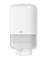 DISPENSER TOILETPAPIR I ARK HVID T3