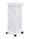 AFFALDSSTATIV M/LÅG HVID 60 LTR.