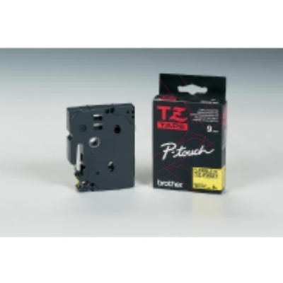 TAPE BROTHER TZFX621 9 MM SORT PÅ GUL