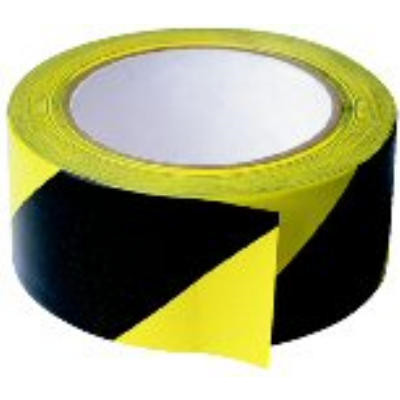 ADVARSELSTAPE PVC GUL