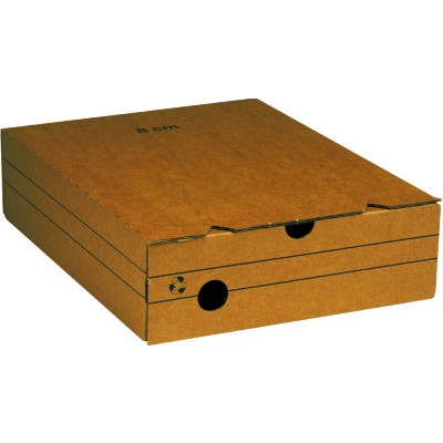 ARKIVBOKS B-BOX 8CM BRUN PAP