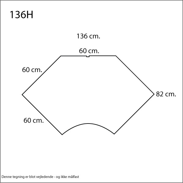 HÆVE- SÆNKEBORD SORT STEL MED SORT LAMINAT BORDPLADE MÅL 136 X 82 CM.