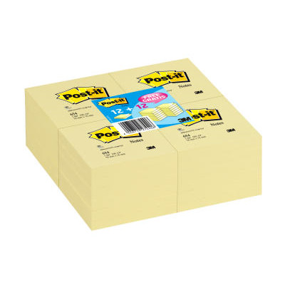 POST IT BLOK 3M 654 GUL