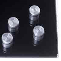 ALUMINIUMSMAGNET MED GUMMI 4STK