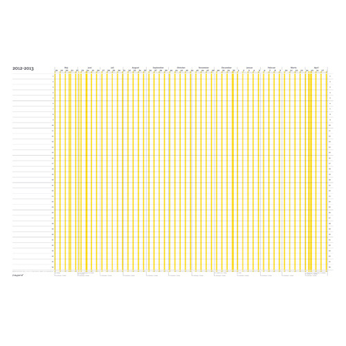 WHITEBOARD FERIE PLANNER MAYLAND 2012/2013