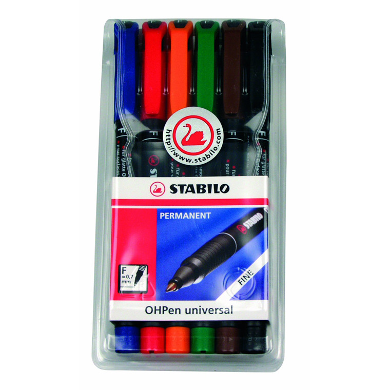 OVERHEADPENNE STABILO PM 6 ASS F