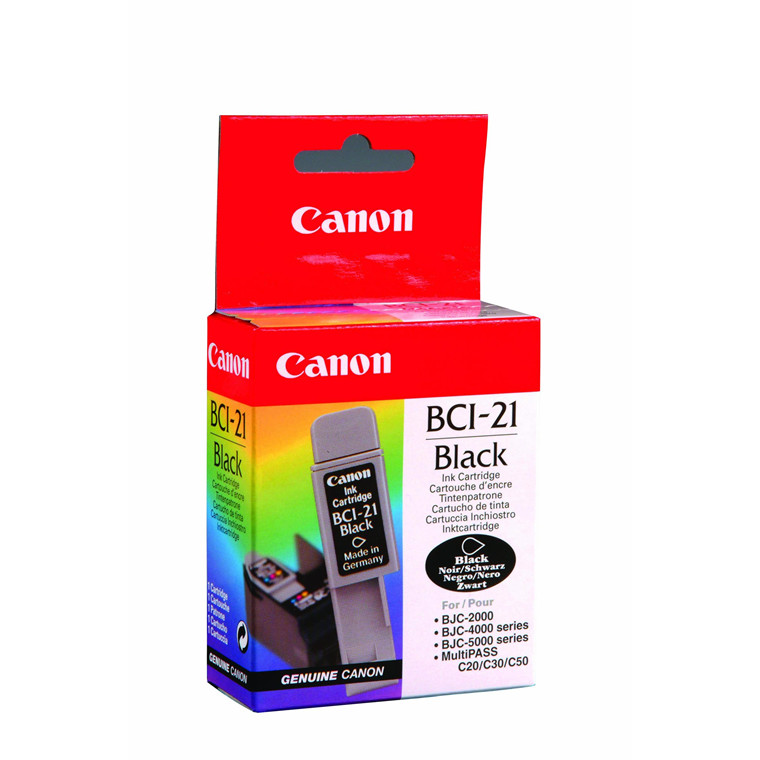 BLÆK CANON BCI-21BK SORT
