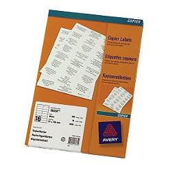 KOPI ETIKETTER AVERY 18034 / 1600 STK