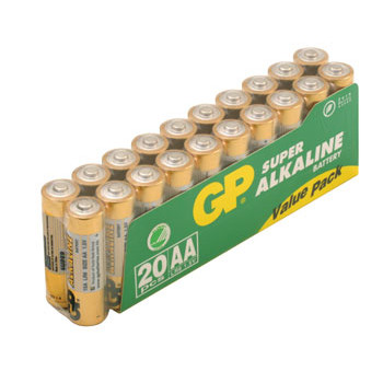 GP Batteries Battery Super Alkaline LR6/AA    1,5V (20)