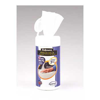 Fellowes Virashield Surface Cleaning Wipes (75)