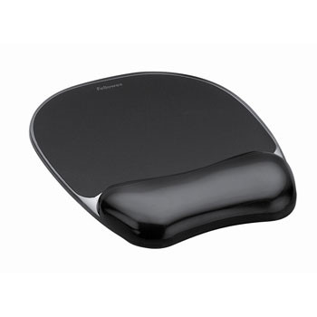 Fellowes Crystal mousepad & wrist rest black