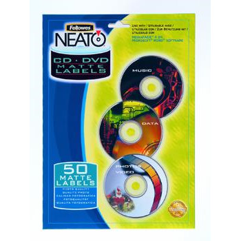 Fellowes CD labels mat white (50stk)