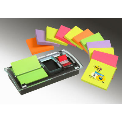 POST IT SAMPAK M/BLOKKE, DISPENSER OG INDEXFANER