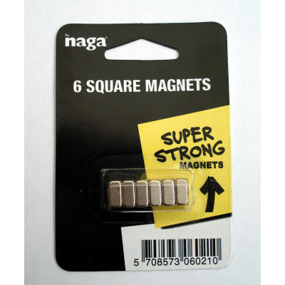 SUPERSTÆRKE MAGNETER TIL GLASTAVLER - 6 STK.