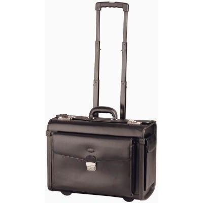 PILOTTROLLEY PIERRE LÆDER 4543-02 SORT