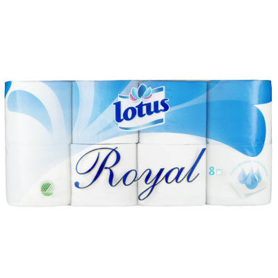 LOTUS ROYAL TOILETPAPIR - 3 LAGS - 8 RULLER