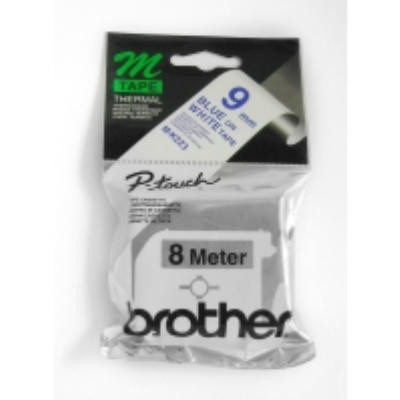 TAPE BROTHER MK223 9 MM BLÅ PÅ HVID