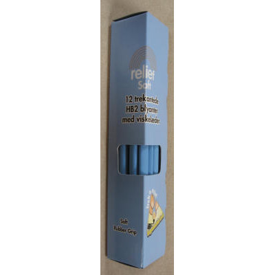 BLYANT SOFT GRIP RELIEF HB2 TREKANTEDE - 12 STK 
