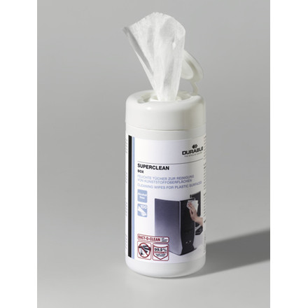 RENGØRINGSKLUD SUPERCLEAN, 100 STK VÅDPRODUKT