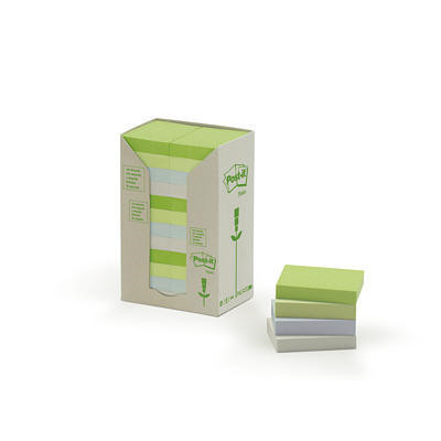POST IT 653 FARVET GENBRUG 51 X 38 MM BLOKKE I TÅRN