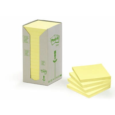 POST IT 654-1T GUL GENBRUG 76 X 76 MM