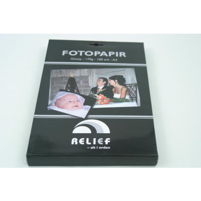 Fotopapir A4 Relief 170 gram glossy 100 ark pr. pakke