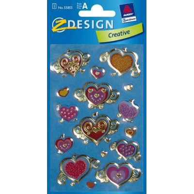 STICKERS 3D PARTY HJERTER