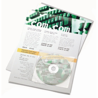 SELVKLÆBENDE CD/DVD LOMMER MED FLAP 3L