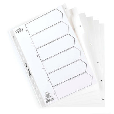 REGISTER ELBA STRONGLINE PP A4 1-6 HVID